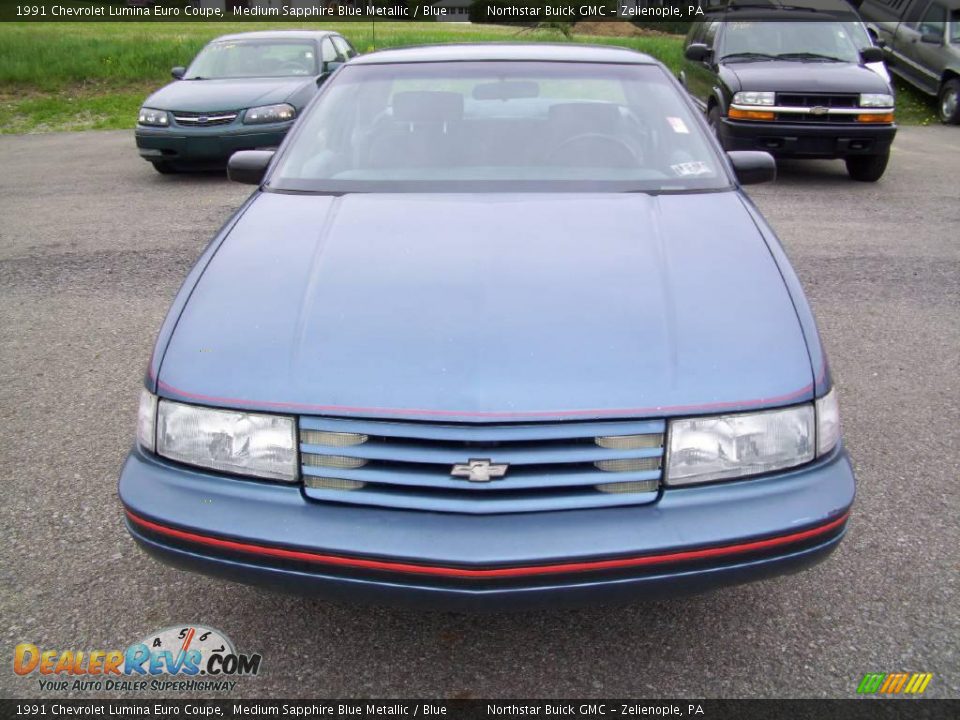 1991 Chevrolet Lumina Euro Coupe Medium Sapphire Blue Metallic / Blue Photo #8