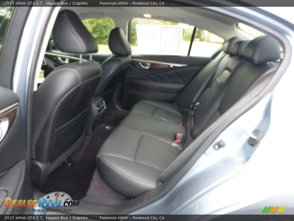 2015 Infiniti Q50 3.7 Hagane Blue / Graphite Photo #5