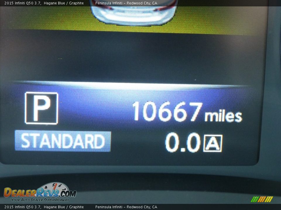 2015 Infiniti Q50 3.7 Hagane Blue / Graphite Photo #6