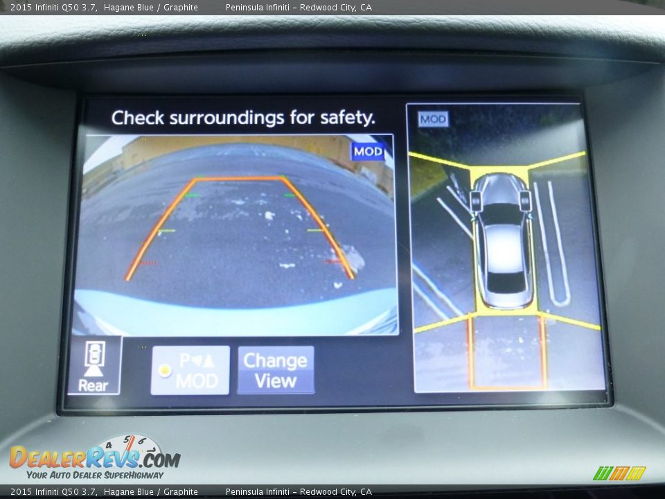 2015 Infiniti Q50 3.7 Hagane Blue / Graphite Photo #9