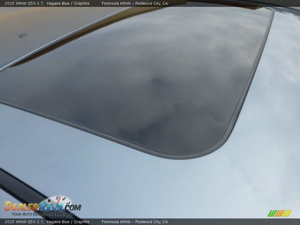 2015 Infiniti Q50 3.7 Hagane Blue / Graphite Photo #16