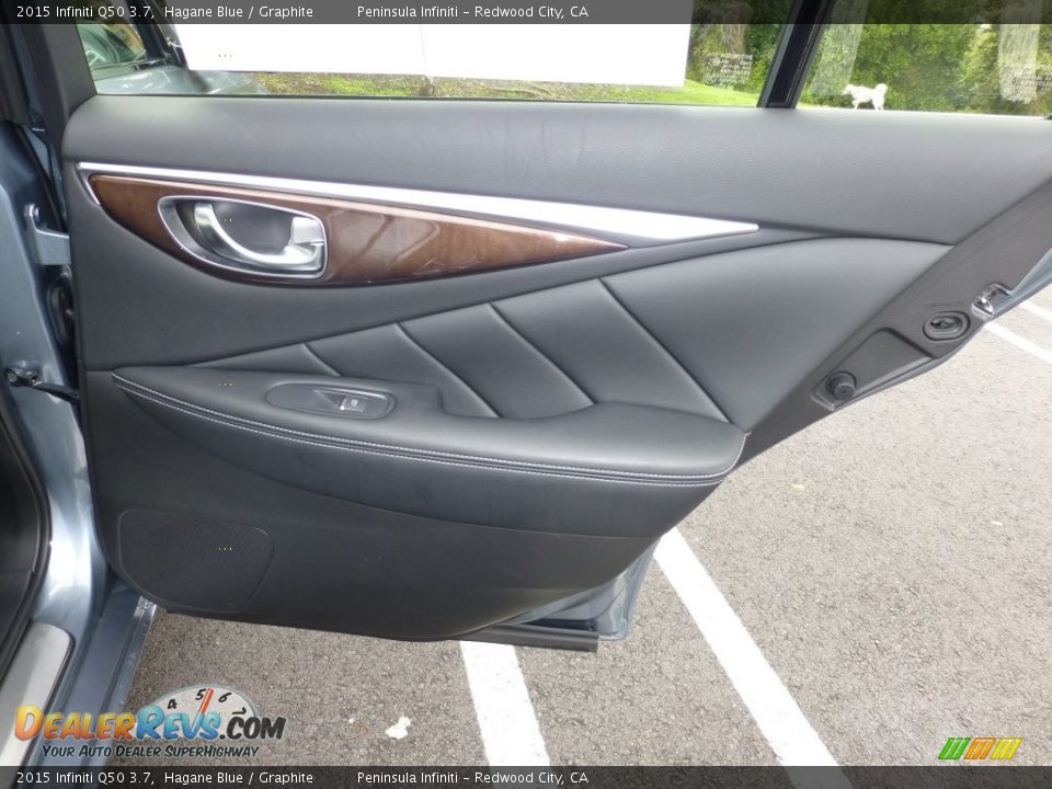 2015 Infiniti Q50 3.7 Hagane Blue / Graphite Photo #20