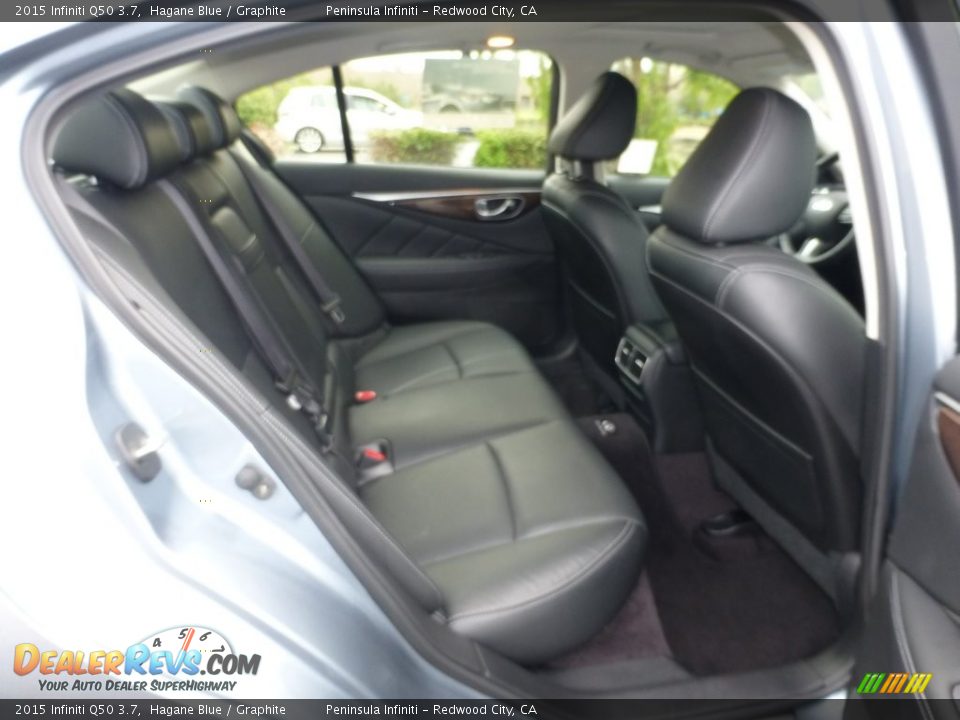 2015 Infiniti Q50 3.7 Hagane Blue / Graphite Photo #21