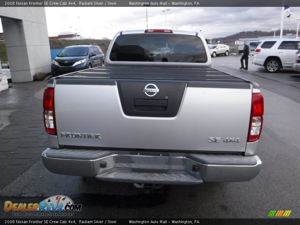 2008 Nissan Frontier SE Crew Cab 4x4 Radiant Silver / Steel Photo #9