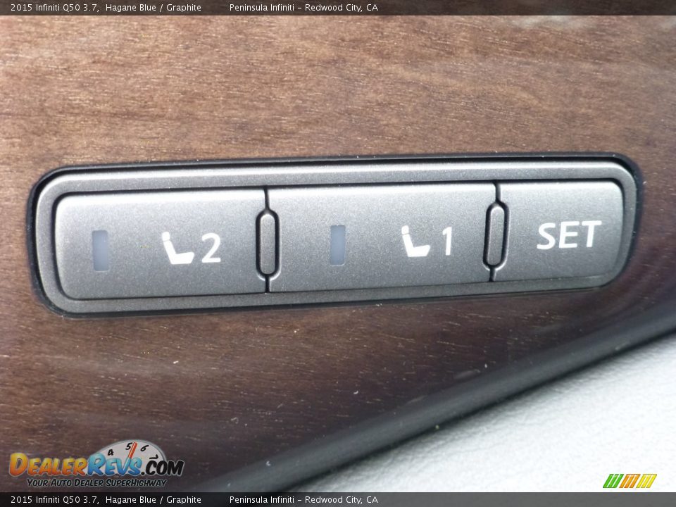 2015 Infiniti Q50 3.7 Hagane Blue / Graphite Photo #26