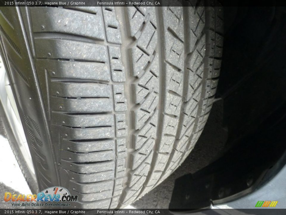 2015 Infiniti Q50 3.7 Hagane Blue / Graphite Photo #28