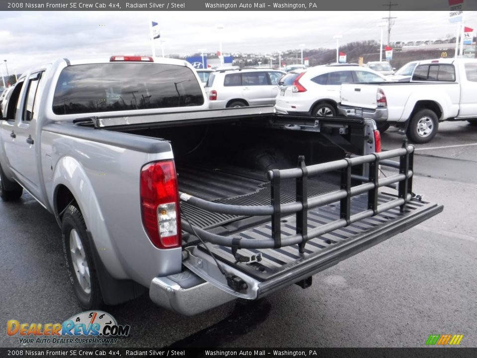 2008 Nissan Frontier SE Crew Cab 4x4 Radiant Silver / Steel Photo #11