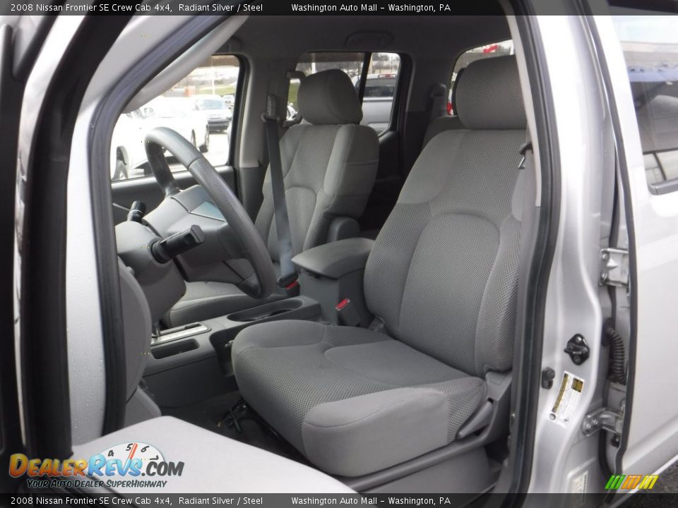 2008 Nissan Frontier SE Crew Cab 4x4 Radiant Silver / Steel Photo #12