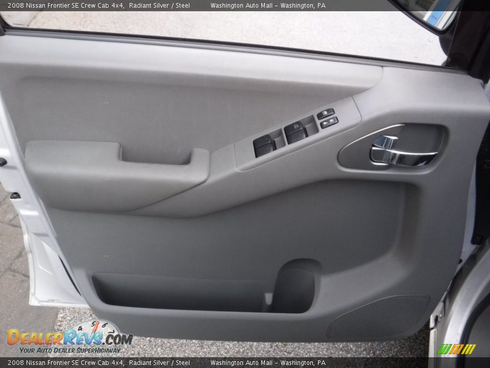 2008 Nissan Frontier SE Crew Cab 4x4 Radiant Silver / Steel Photo #13