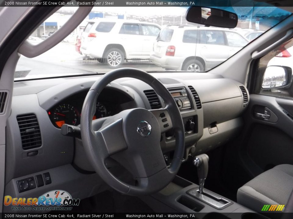 2008 Nissan Frontier SE Crew Cab 4x4 Radiant Silver / Steel Photo #14