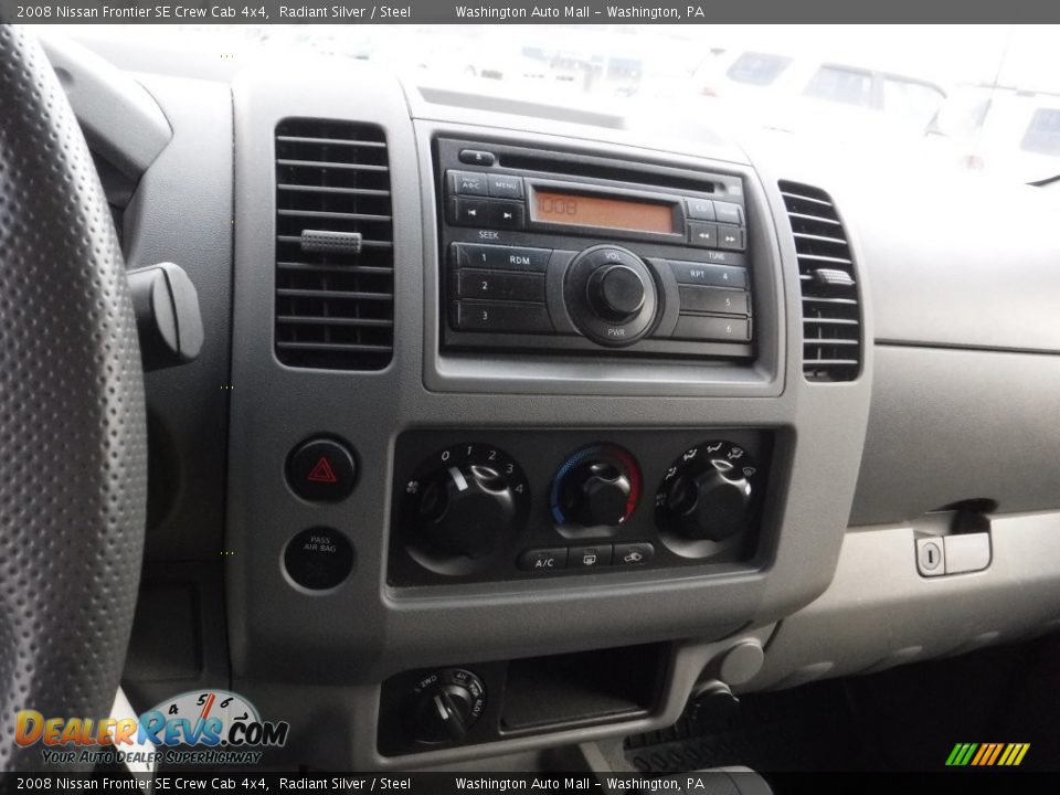 2008 Nissan Frontier SE Crew Cab 4x4 Radiant Silver / Steel Photo #15