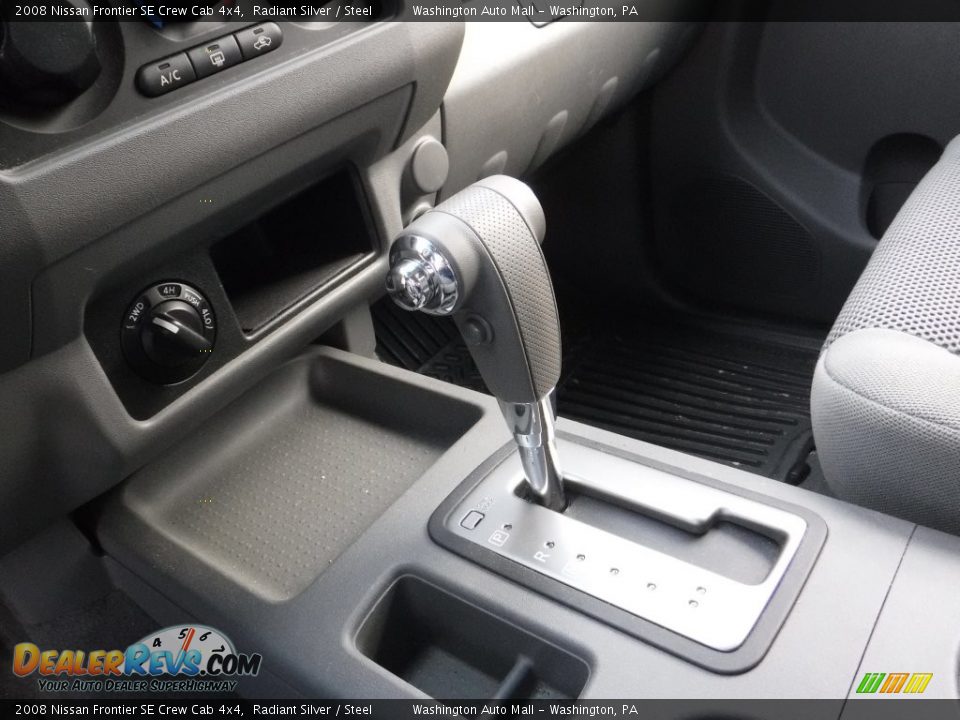 2008 Nissan Frontier SE Crew Cab 4x4 Radiant Silver / Steel Photo #16