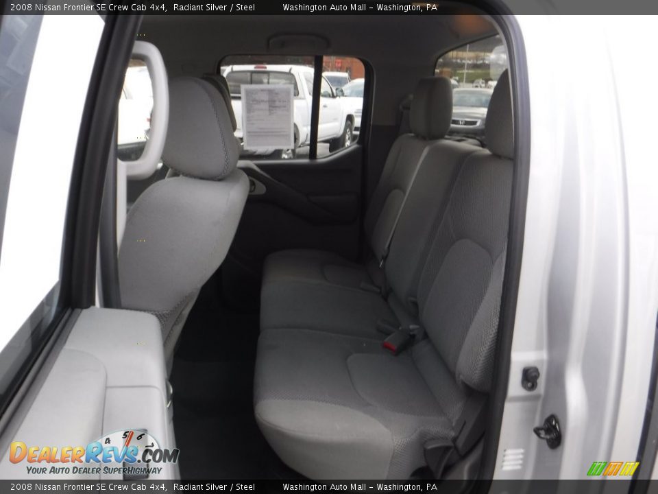 2008 Nissan Frontier SE Crew Cab 4x4 Radiant Silver / Steel Photo #17