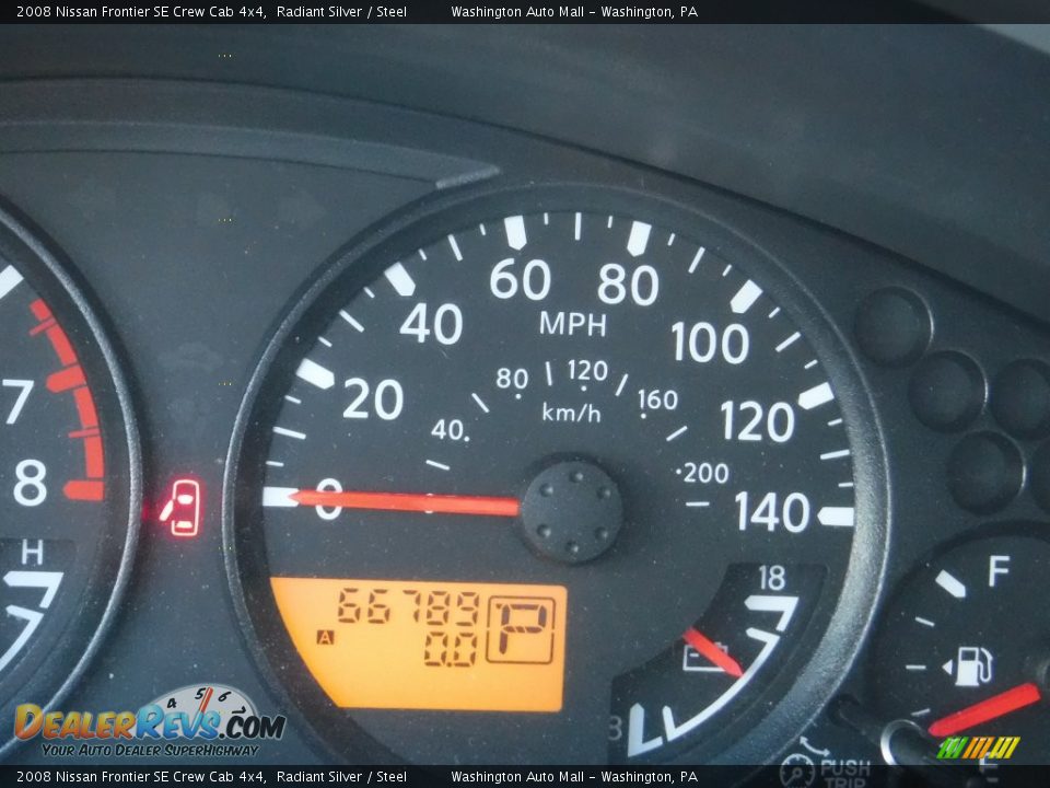 2008 Nissan Frontier SE Crew Cab 4x4 Radiant Silver / Steel Photo #20