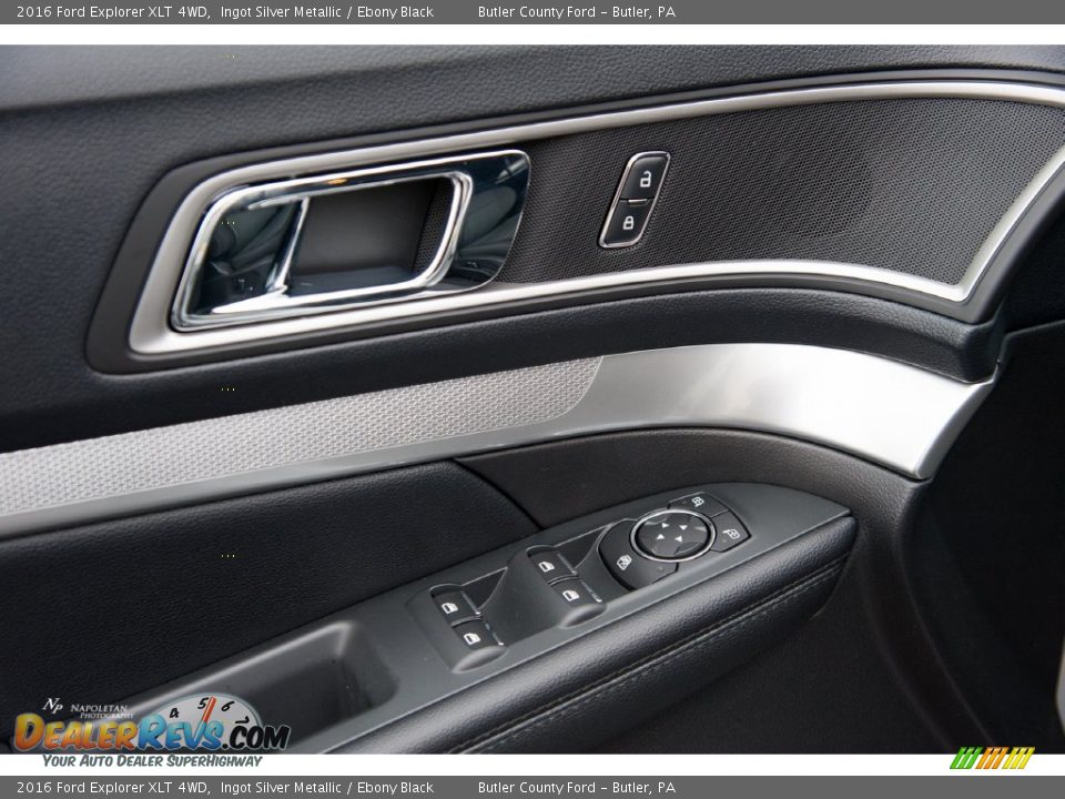 2016 Ford Explorer XLT 4WD Ingot Silver Metallic / Ebony Black Photo #4