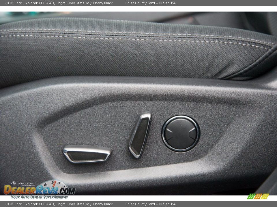 2016 Ford Explorer XLT 4WD Ingot Silver Metallic / Ebony Black Photo #5