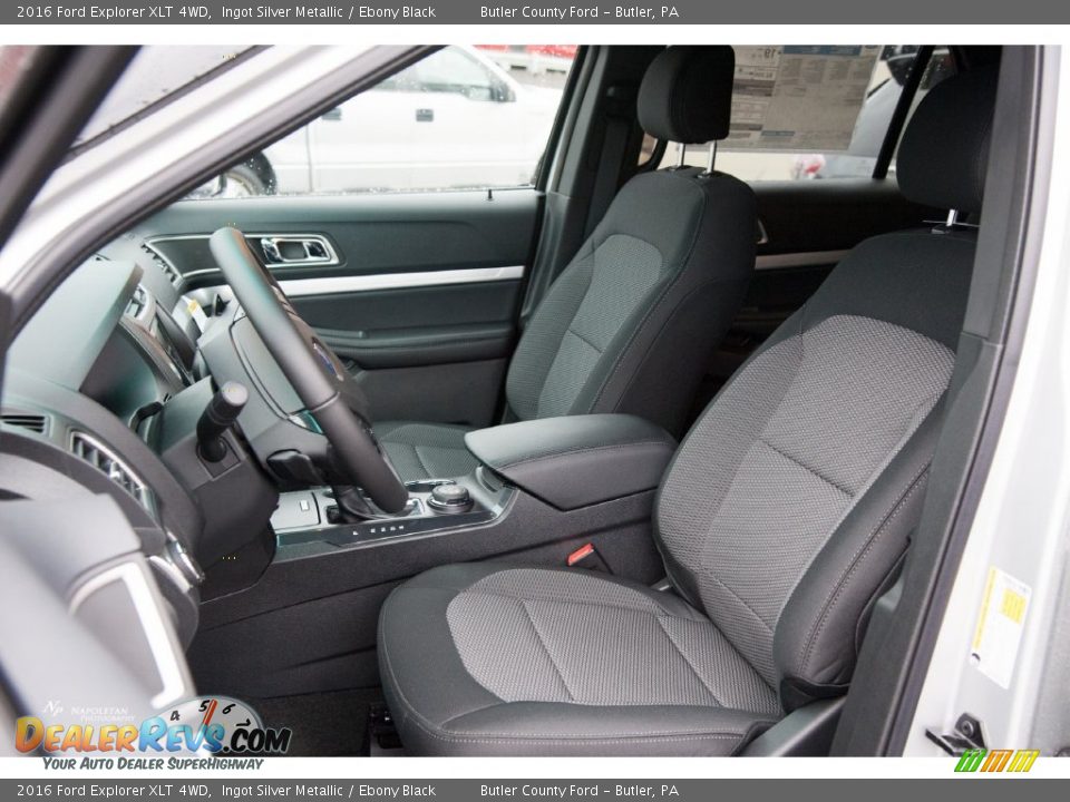 2016 Ford Explorer XLT 4WD Ingot Silver Metallic / Ebony Black Photo #7