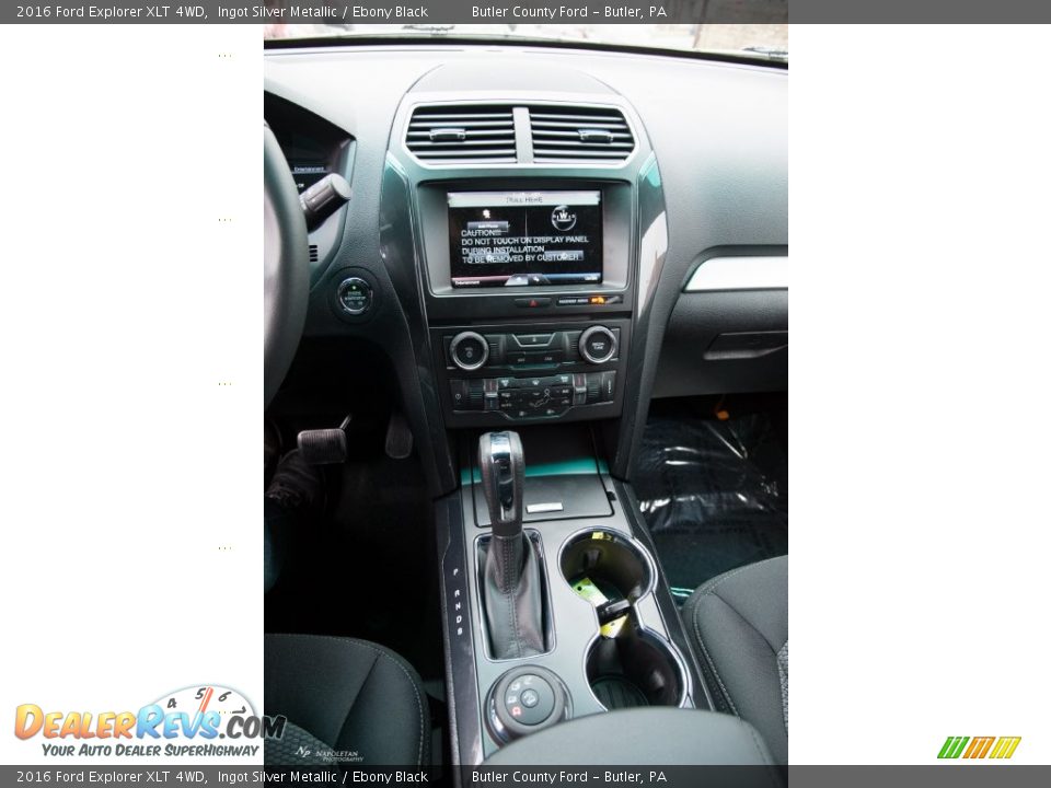2016 Ford Explorer XLT 4WD Ingot Silver Metallic / Ebony Black Photo #13