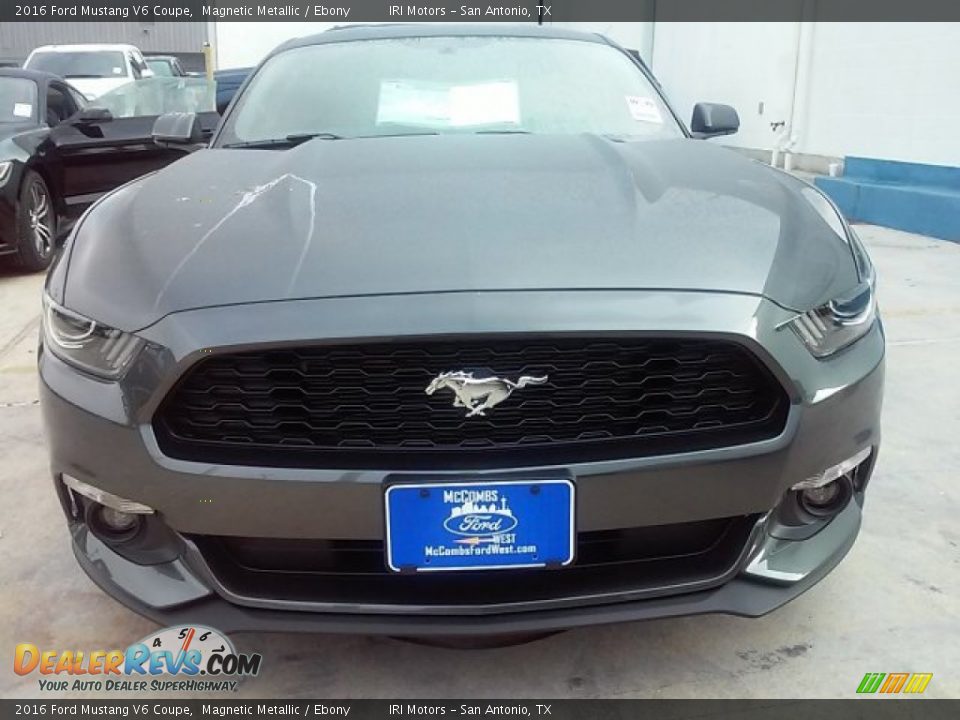 2016 Ford Mustang V6 Coupe Magnetic Metallic / Ebony Photo #6