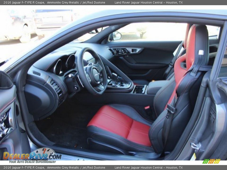 2016 Jaguar F-TYPE R Coupe Ammonite Grey Metallic / Jet/Red Duotone Photo #3