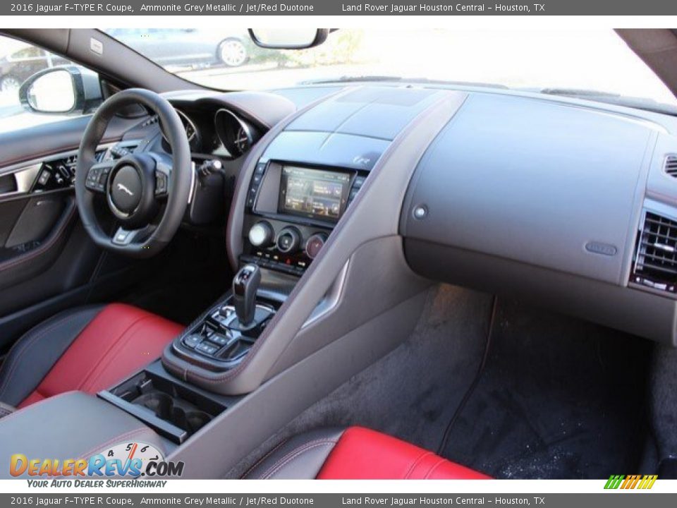 2016 Jaguar F-TYPE R Coupe Ammonite Grey Metallic / Jet/Red Duotone Photo #4