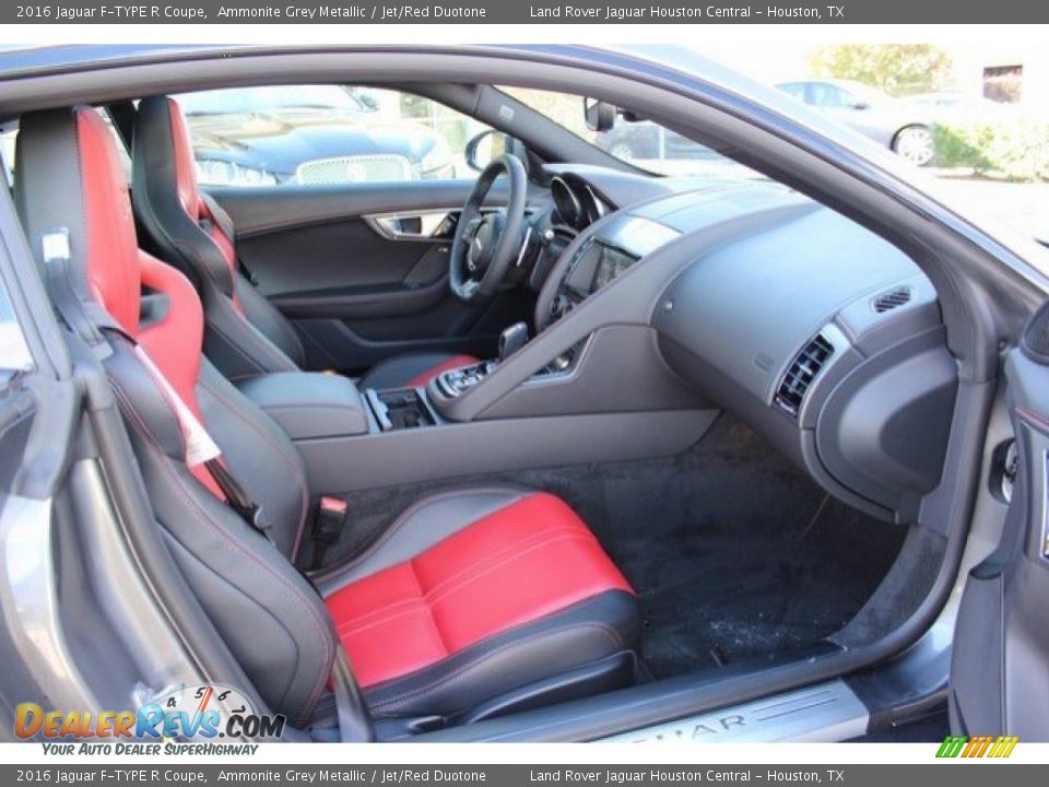 2016 Jaguar F-TYPE R Coupe Ammonite Grey Metallic / Jet/Red Duotone Photo #5