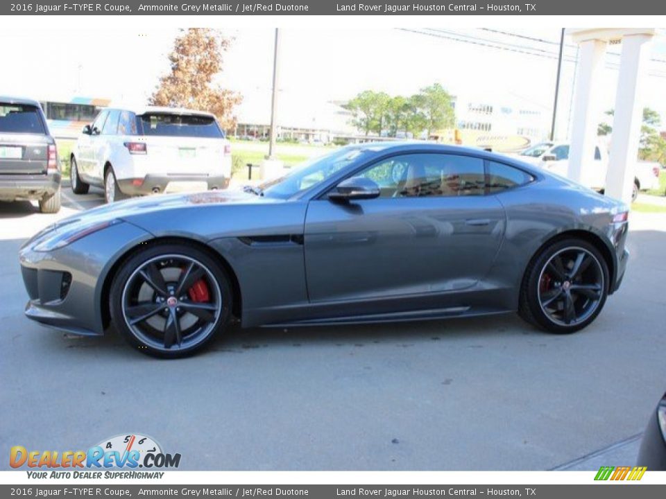 2016 Jaguar F-TYPE R Coupe Ammonite Grey Metallic / Jet/Red Duotone Photo #8