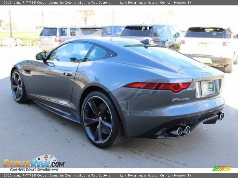 2016 Jaguar F-TYPE R Coupe Ammonite Grey Metallic / Jet/Red Duotone Photo #9