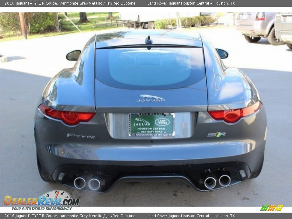 2016 Jaguar F-TYPE R Coupe Ammonite Grey Metallic / Jet/Red Duotone Photo #10