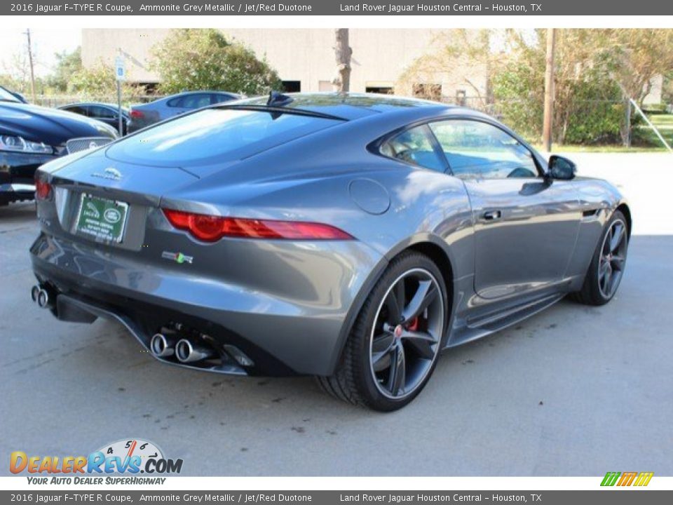 2016 Jaguar F-TYPE R Coupe Ammonite Grey Metallic / Jet/Red Duotone Photo #11