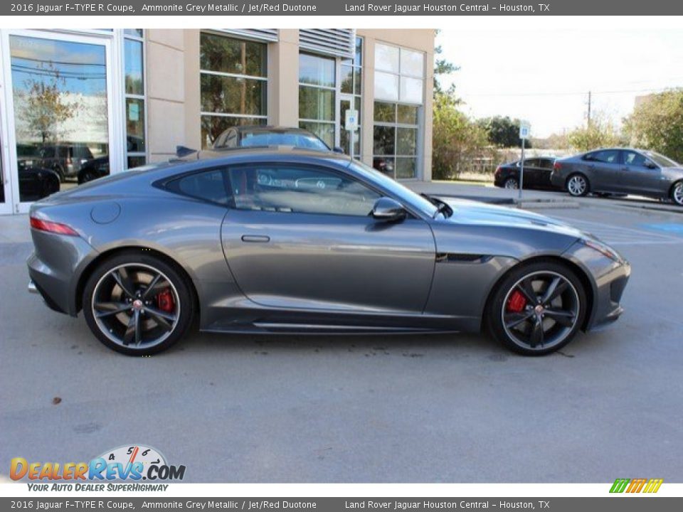 2016 Jaguar F-TYPE R Coupe Ammonite Grey Metallic / Jet/Red Duotone Photo #12
