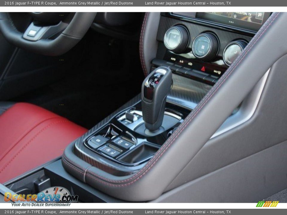 2016 Jaguar F-TYPE R Coupe Ammonite Grey Metallic / Jet/Red Duotone Photo #13