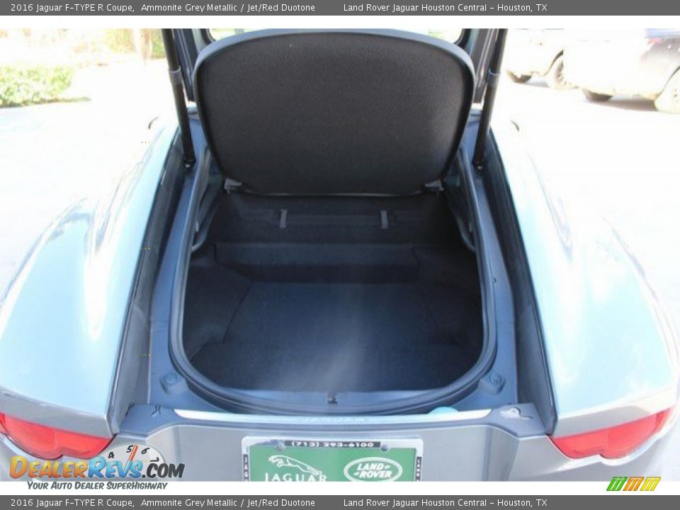 2016 Jaguar F-TYPE R Coupe Ammonite Grey Metallic / Jet/Red Duotone Photo #14