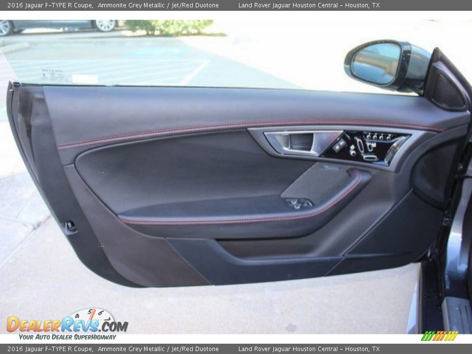 2016 Jaguar F-TYPE R Coupe Ammonite Grey Metallic / Jet/Red Duotone Photo #17