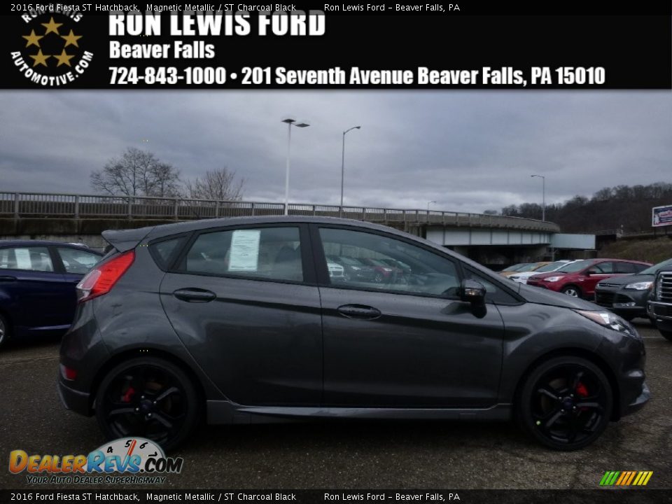 2016 Ford Fiesta ST Hatchback Magnetic Metallic / ST Charcoal Black Photo #1