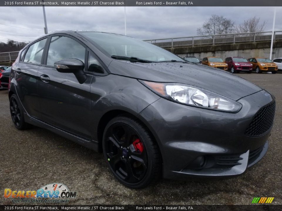 2016 Ford Fiesta ST Hatchback Magnetic Metallic / ST Charcoal Black Photo #8