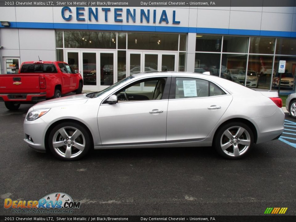 2013 Chevrolet Malibu LTZ Silver Ice Metallic / Jet Black/Brownstone Photo #2