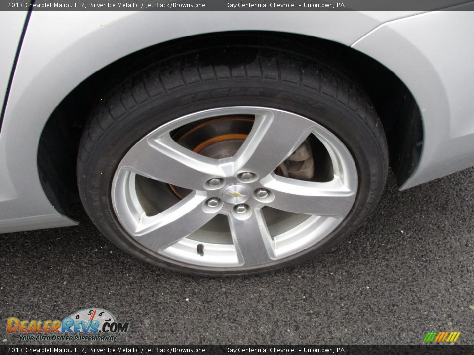 2013 Chevrolet Malibu LTZ Silver Ice Metallic / Jet Black/Brownstone Photo #3