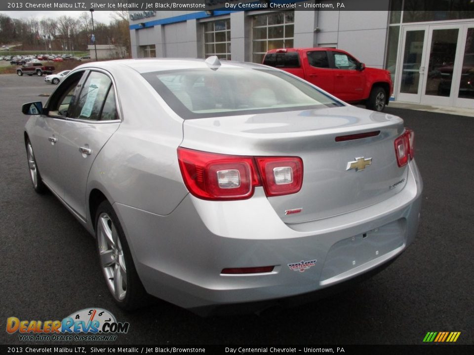2013 Chevrolet Malibu LTZ Silver Ice Metallic / Jet Black/Brownstone Photo #4