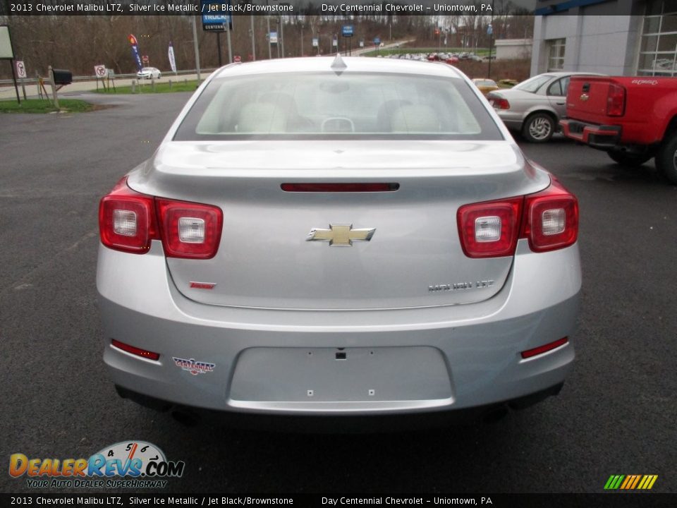 2013 Chevrolet Malibu LTZ Silver Ice Metallic / Jet Black/Brownstone Photo #6