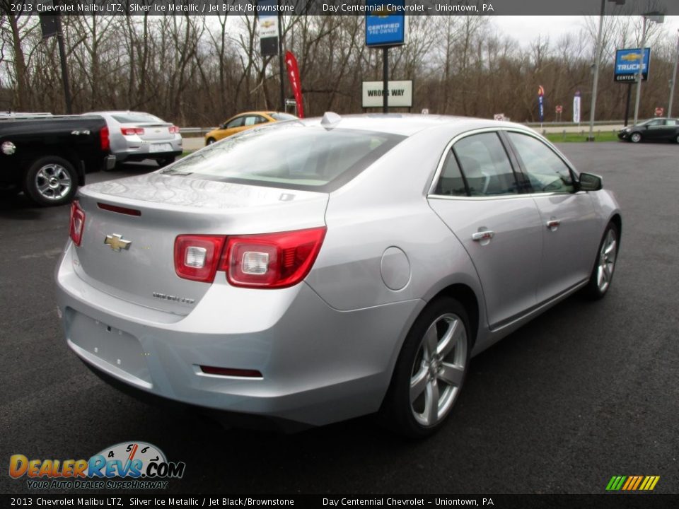 2013 Chevrolet Malibu LTZ Silver Ice Metallic / Jet Black/Brownstone Photo #8