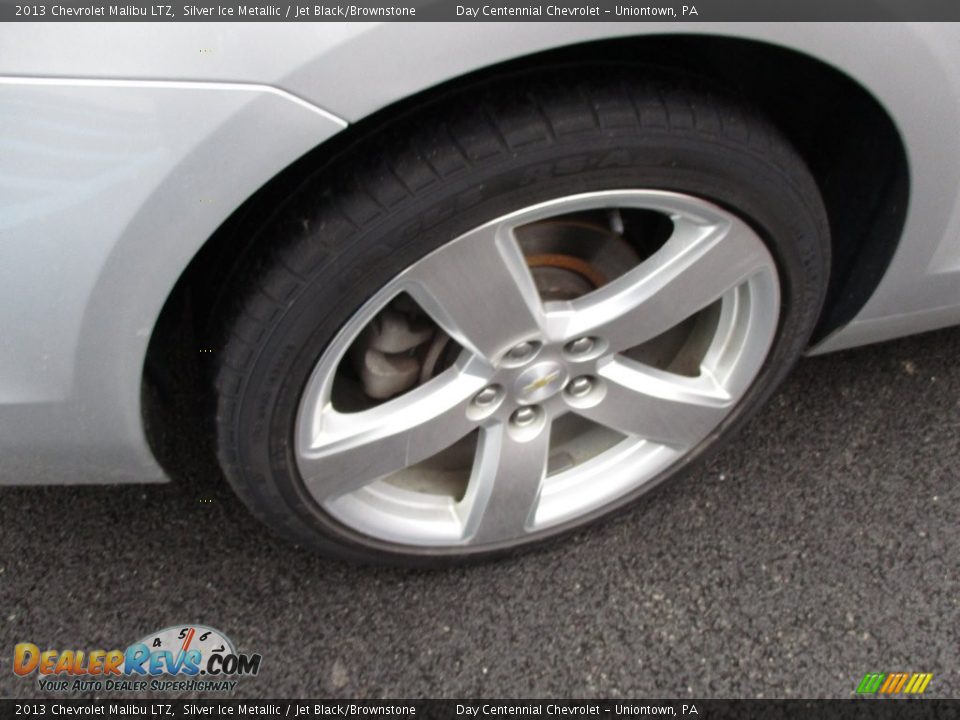 2013 Chevrolet Malibu LTZ Silver Ice Metallic / Jet Black/Brownstone Photo #9