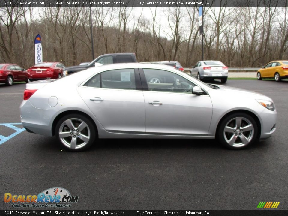2013 Chevrolet Malibu LTZ Silver Ice Metallic / Jet Black/Brownstone Photo #10