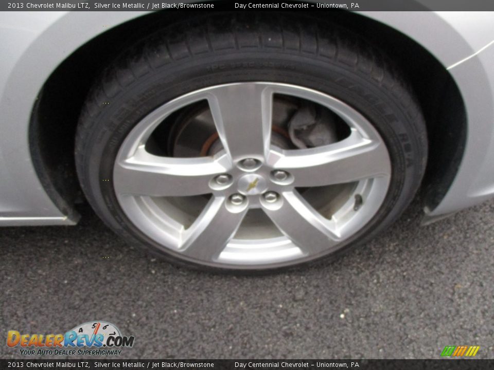 2013 Chevrolet Malibu LTZ Silver Ice Metallic / Jet Black/Brownstone Photo #11