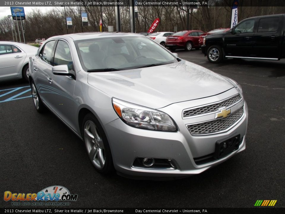 2013 Chevrolet Malibu LTZ Silver Ice Metallic / Jet Black/Brownstone Photo #12