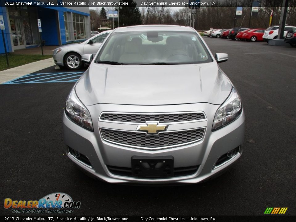 2013 Chevrolet Malibu LTZ Silver Ice Metallic / Jet Black/Brownstone Photo #13
