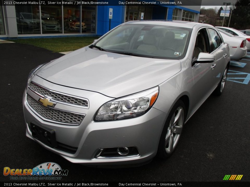 2013 Chevrolet Malibu LTZ Silver Ice Metallic / Jet Black/Brownstone Photo #14