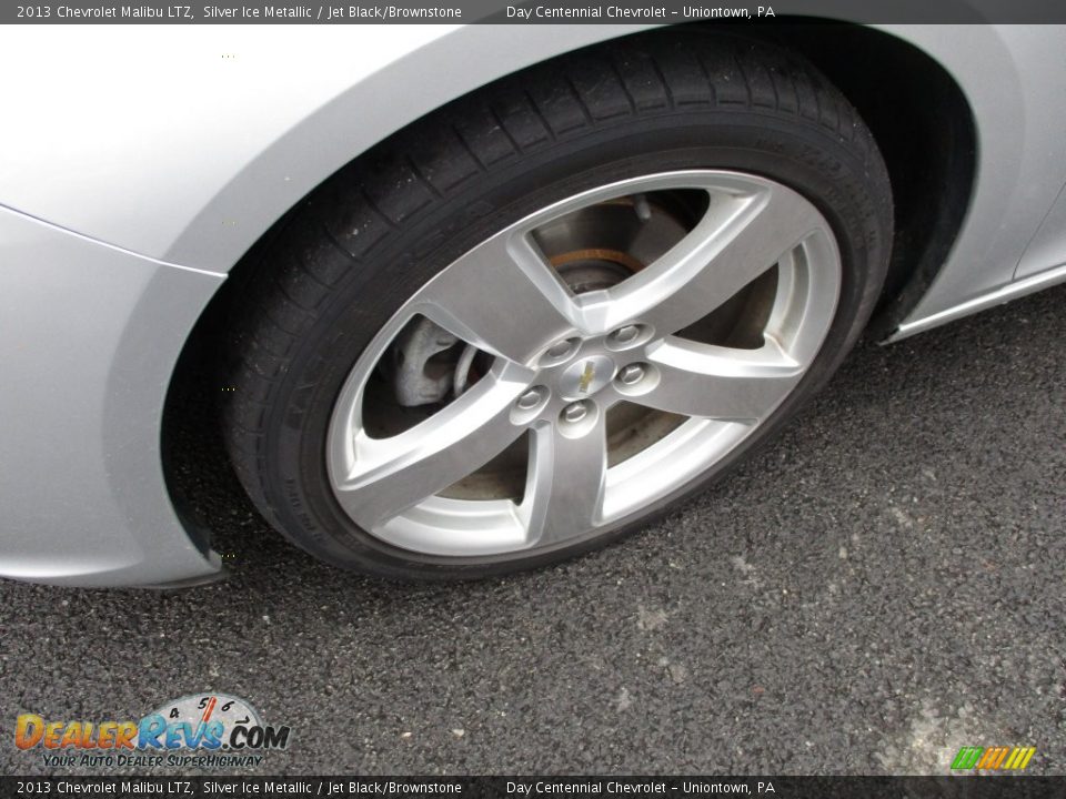 2013 Chevrolet Malibu LTZ Silver Ice Metallic / Jet Black/Brownstone Photo #15