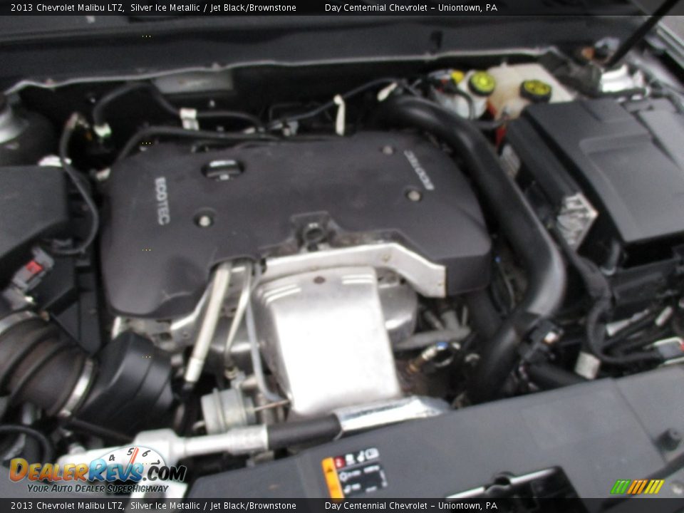 2013 Chevrolet Malibu LTZ Silver Ice Metallic / Jet Black/Brownstone Photo #17