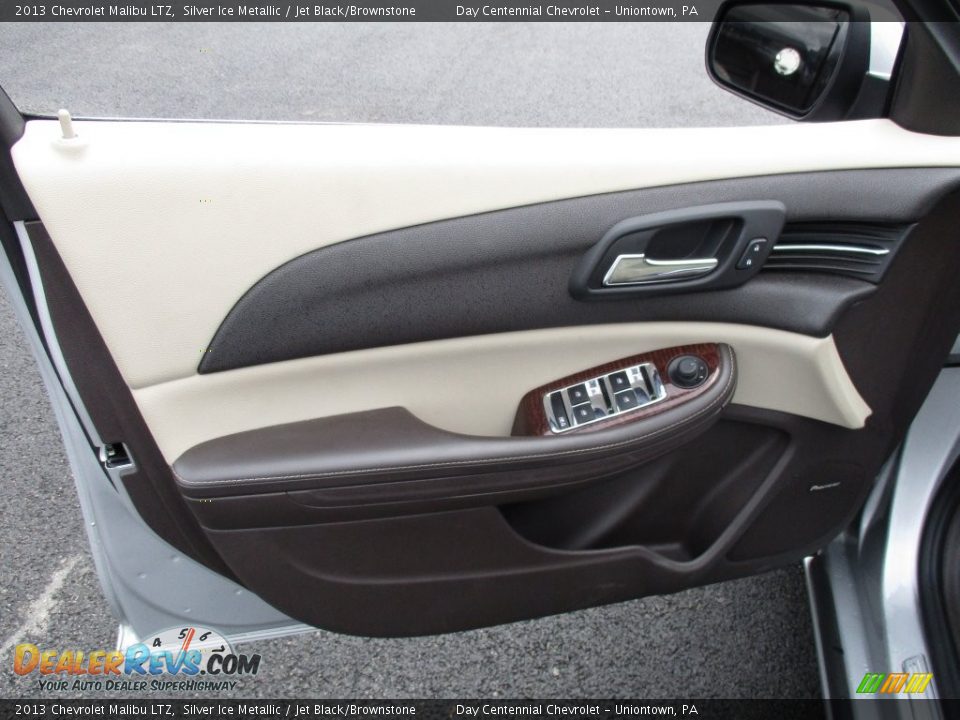 2013 Chevrolet Malibu LTZ Silver Ice Metallic / Jet Black/Brownstone Photo #19